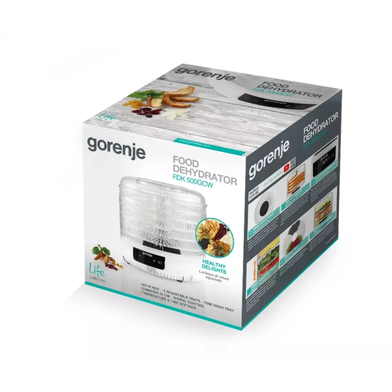 Gorenje FDK500GCW Dörrautomat Weiß 500 W