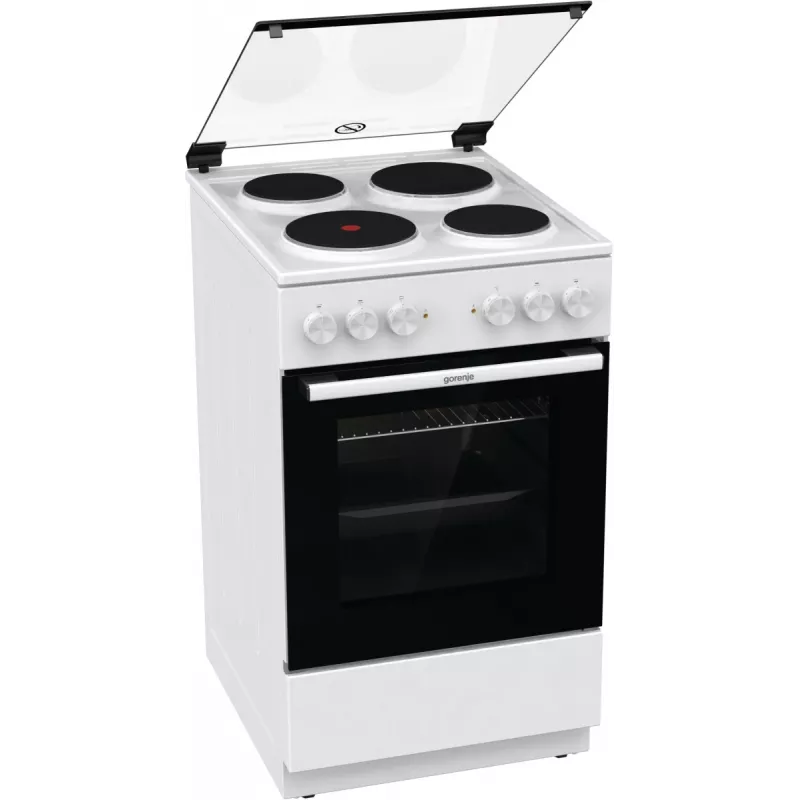 Gorenje GE5A21WH Herd Freistehender Herd Elektrokochfeld Massivkochplatte Weiß
