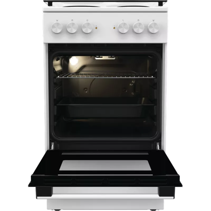 Gorenje GE5A21WH Herd Freistehender Herd Elektrokochfeld Massivkochplatte Weiß