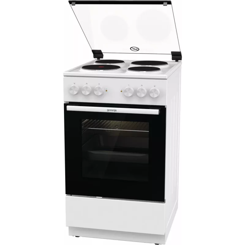 Gorenje GE5A21WH Herd Freistehender Herd Elektrokochfeld Massivkochplatte Weiß