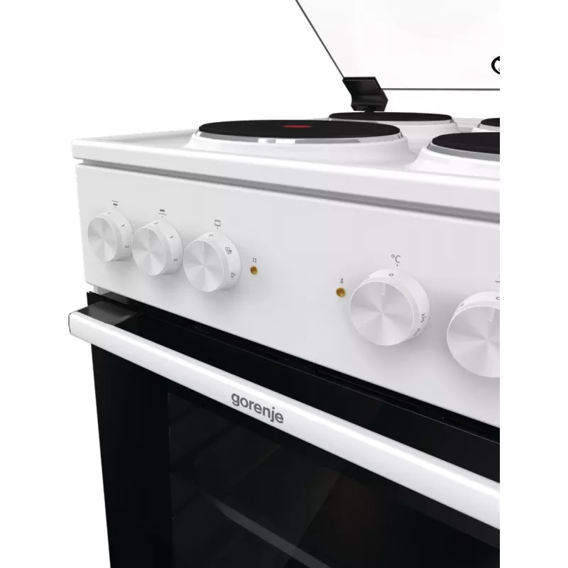 Gorenje GE5A21WH Herd Freistehender Herd Elektrokochfeld Massivkochplatte Weiß