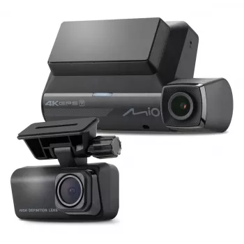 Dashcam MIO MiVue 956WD mit GPS und Wi‑Fi, Windschutzscheibenhalterung für Frontaufnahmen