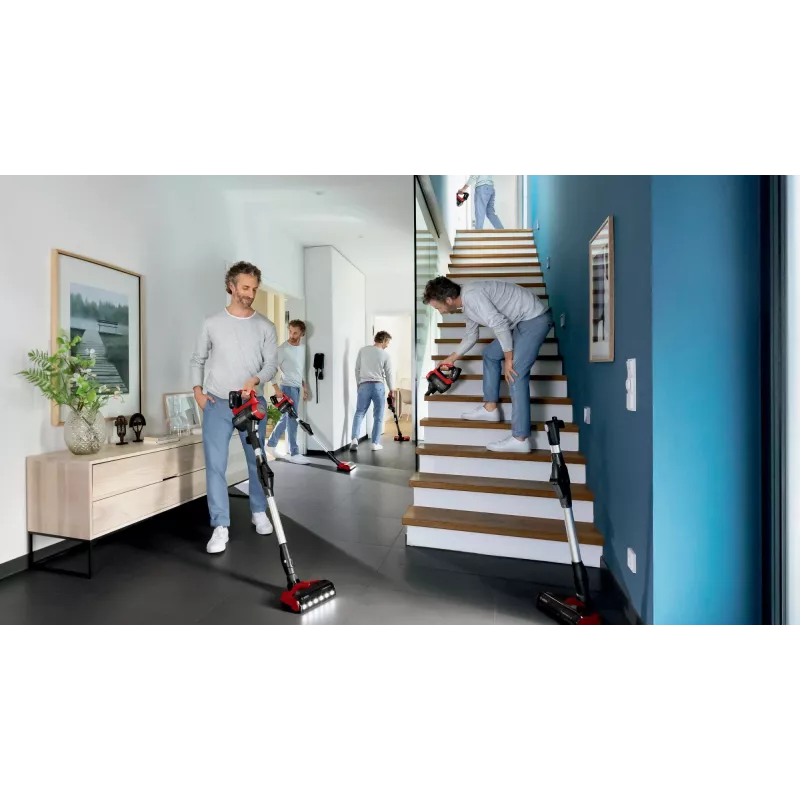 Bosch BCS711PET Stabstaubsauger/Elektrobürste Akku Trocken Beutellos 0,3 L Schwarz, Rot 3 Ah