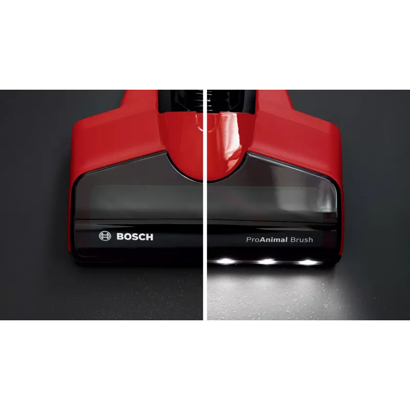 Bosch BCS711PET Stabstaubsauger/Elektrobürste Akku Trocken Beutellos 0,3 L Schwarz, Rot 3 Ah