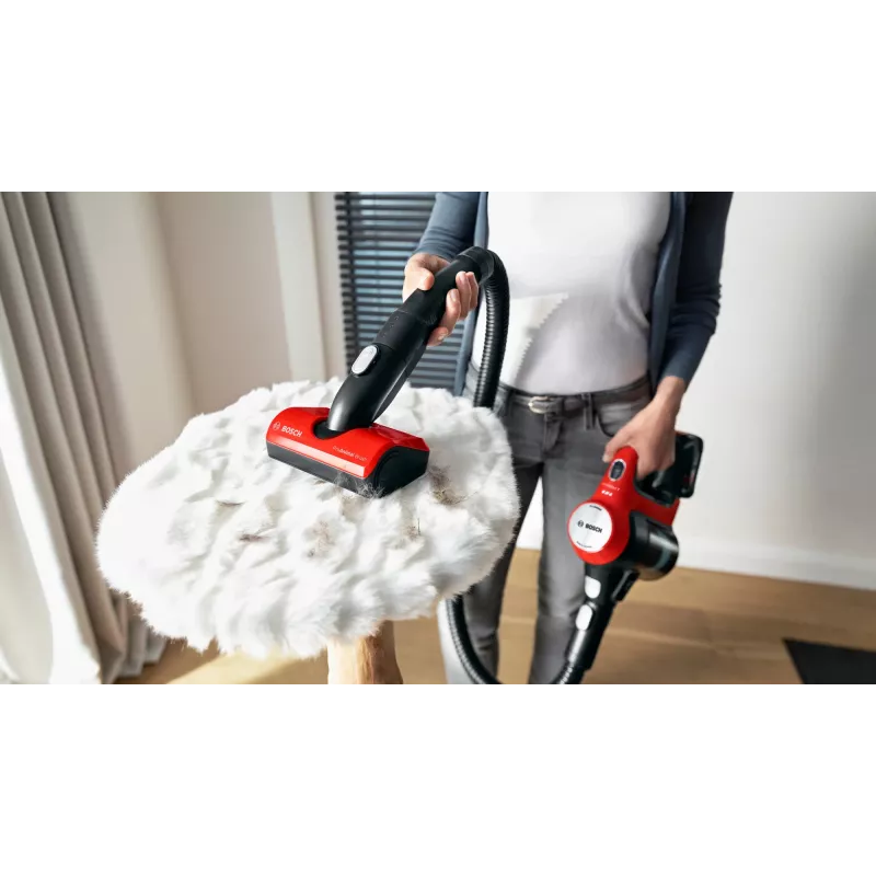 Bosch BCS711PET Stabstaubsauger/Elektrobürste Akku Trocken Beutellos 0,3 L Schwarz, Rot 3 Ah