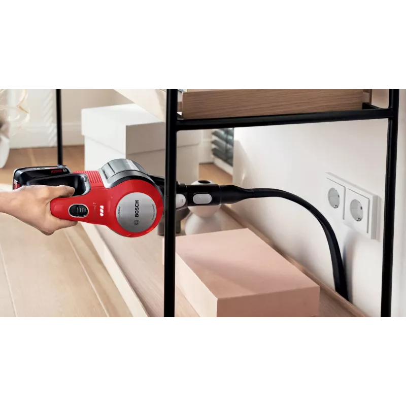 Bosch BCS711PET Stabstaubsauger/Elektrobürste Akku Trocken Beutellos 0,3 L Schwarz, Rot 3 Ah