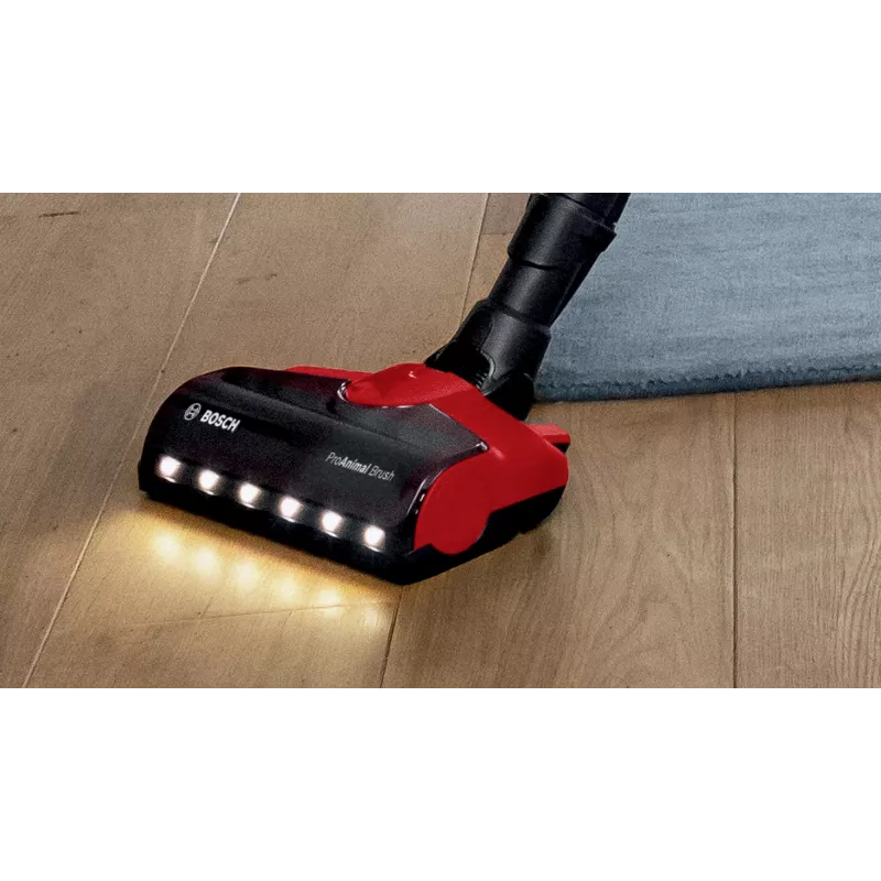 Bosch BCS711PET Stabstaubsauger/Elektrobürste Akku Trocken Beutellos 0,3 L Schwarz, Rot 3 Ah