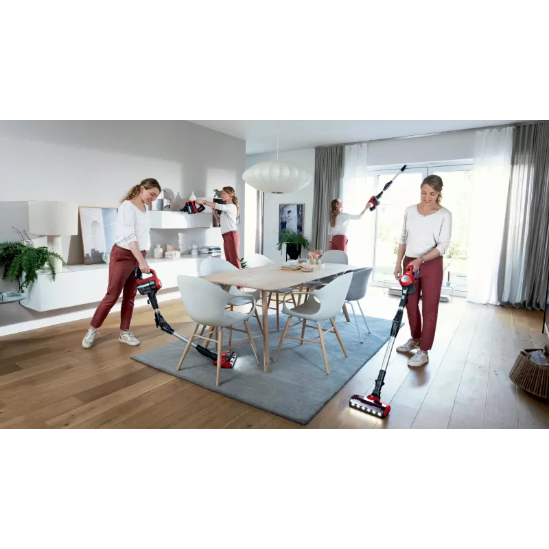 Bosch BCS711PET Stabstaubsauger/Elektrobürste Akku Trocken Beutellos 0,3 L Schwarz, Rot 3 Ah