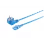 Microconnect MC-SCHUANGC13180B Netzkabel Blau 1,8 m Netzstecker Typ E+F C13-Kupplung