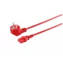 Microconnect MC-SCHUANGC13180R Stromkabel Rot 1,8 m Netzstecker Typ E+F C13-Kupplung