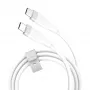 USB-C-auf-USB-C Lade-/Datenkabel j5create JUCX17W, 60W, flüssiges Silikon, 1,8 m, weiß