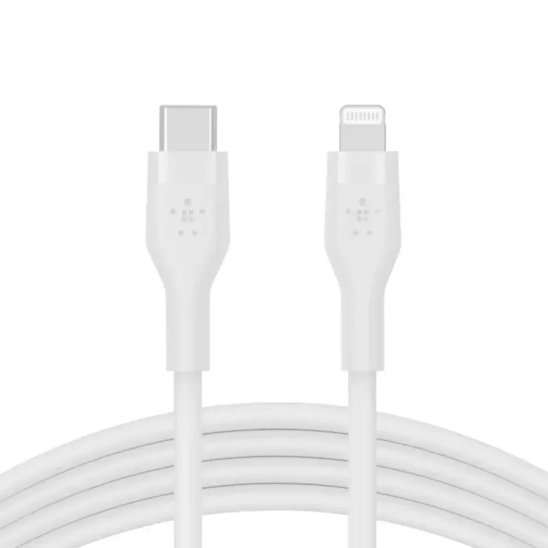 USB-C-auf-USB-C/Lightning-Kabel Belkin CAA009BT2MWH, 2 m, weiß