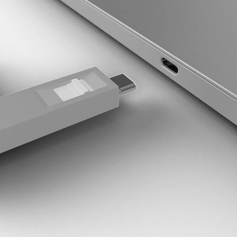 Lindy USB-Typ-C-Port-Blocker-Schlüssel - Packung mit 4 Blockern, Weiß