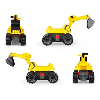 Ride-on Excavator Lena GIGA TRUCKS Excavator PRO 4 Räder Kunststoff Stahl