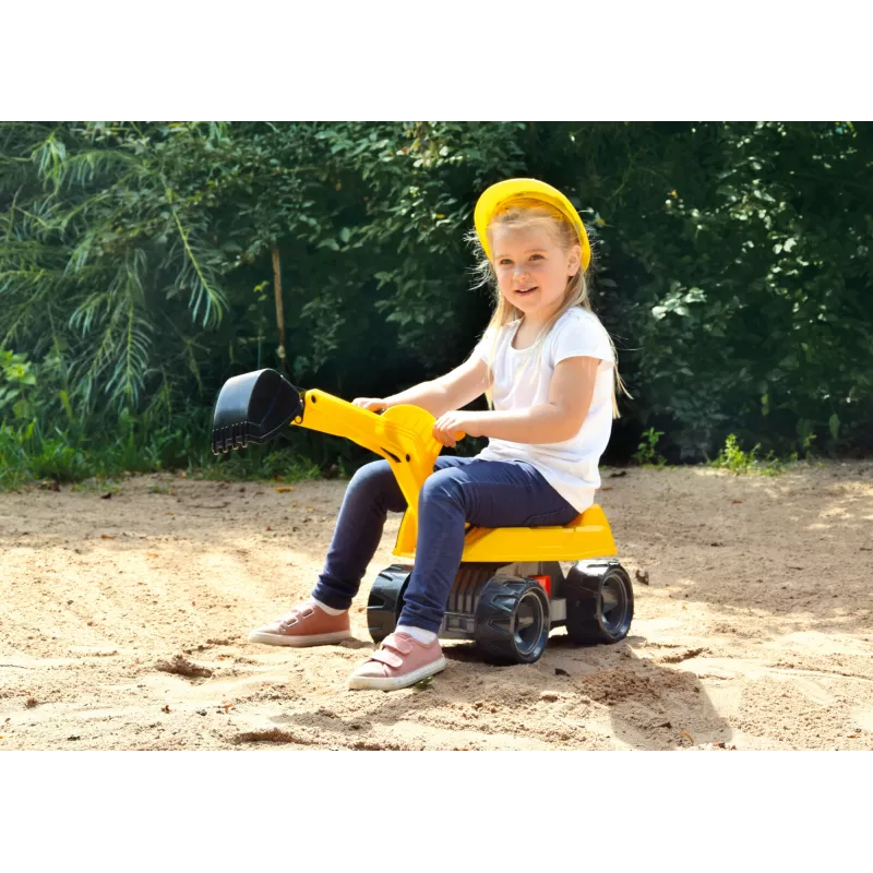 Ride-on Excavator Lena GIGA TRUCKS Excavator PRO 4 Räder Kunststoff Stahl