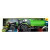 Mechanischer Spielzeugtraktor Lena Deutz-Fahr Worxx mit 74 cm Länge und abnehmbarem Anhänger