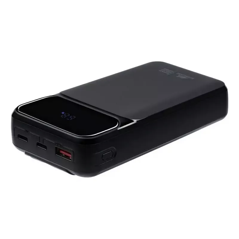 Tragbare Powerbank Rivacase VA2221 — 20000 mAh LiPo, PD 3.0 & QC 3.0, 3 Anschlüsse (1×A, 2×C), 22,5 W Ausgang
