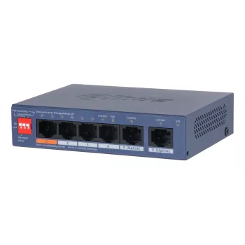 Dahua Technology CS4006-4ET2GT-60 Netzwerk-Switch Managed L2 Gigabit Ethernet (10/100/1000) Power over Ethernet (PoE) Blau