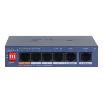 Dahua Technology CS4006-4ET2GT-60 Netzwerk-Switch Managed L2 Gigabit Ethernet (10/100/1000) Power over Ethernet (PoE) Blau