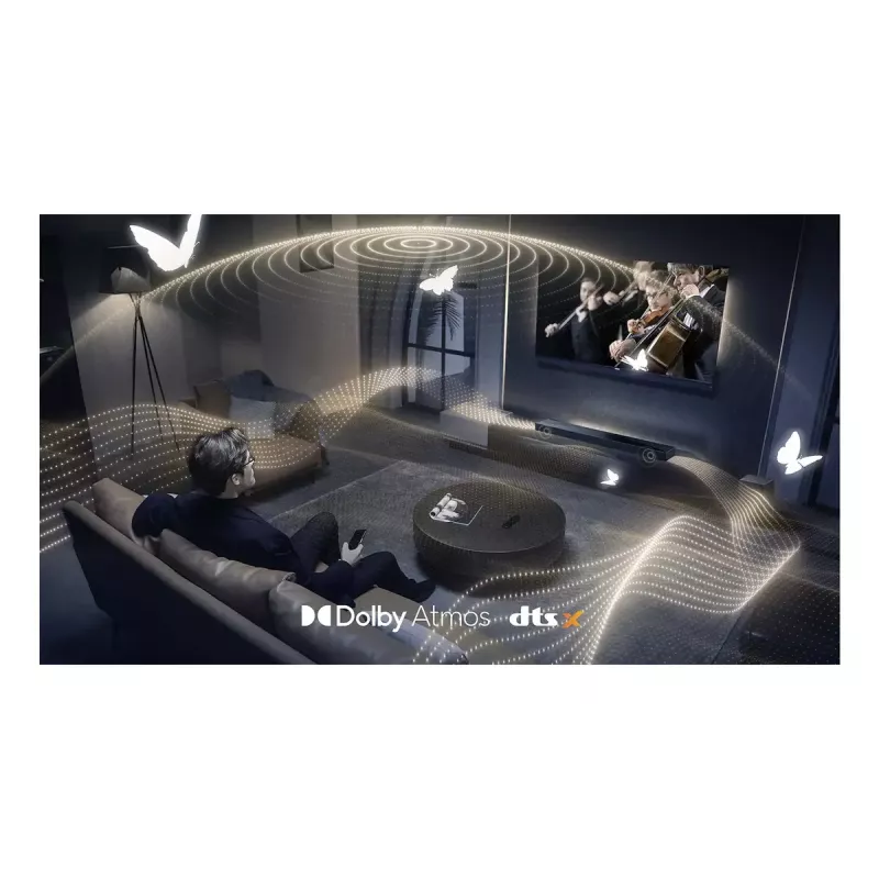 Soundbar TCL Q Q65H 5.1ch Heimkino, 580 W RMS, kabelloser aktiver Subwoofer 100 W, Dolby Atmos/DTS-X, Schwarz