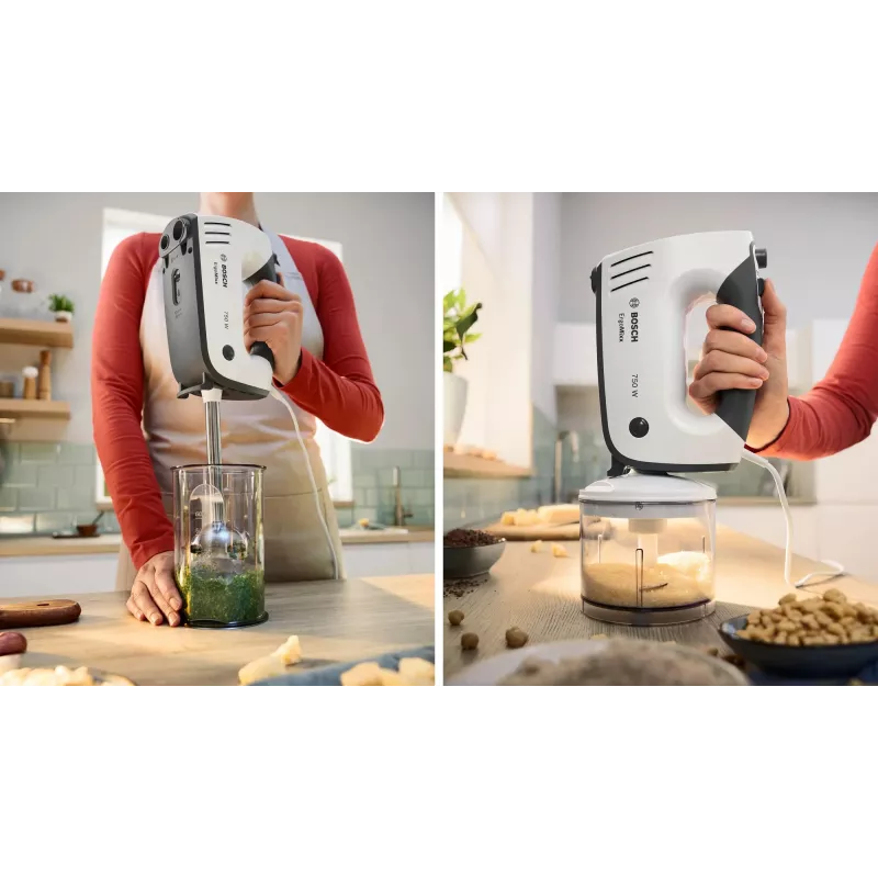 Bosch MFQ37490 Handmixer 750 W Grau, Weiß
