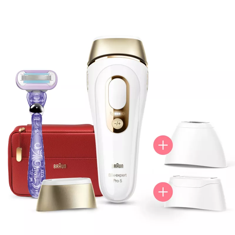 Braun Silk-expert Pro Silk·expert Pro 5 PL5267 Intense pulsed light (IPL) Gold, Weiß
