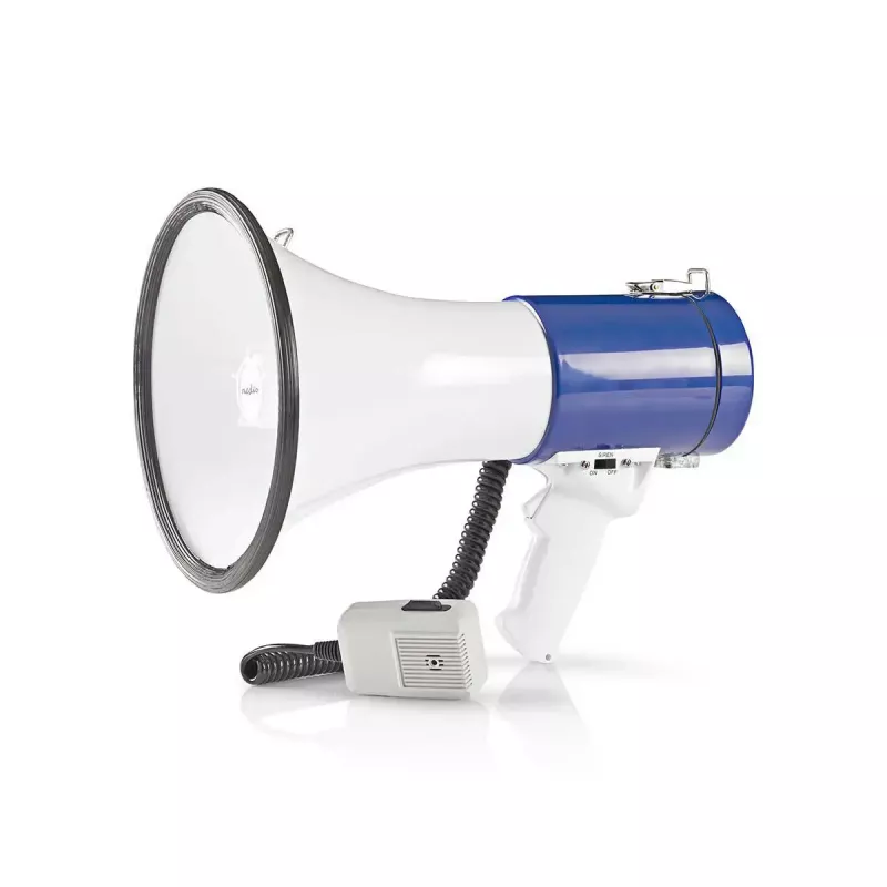Megafon Nedis MEPH200WT Weiß Blau 20 W 300 m Reichweite