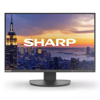 24 Zoll Sharp MultiSync EA242W LCD-Monitor IPS 1920 x 1200 16:10 5 ms USB 3.2 Hub VESA höhenverstellbar Schwarz