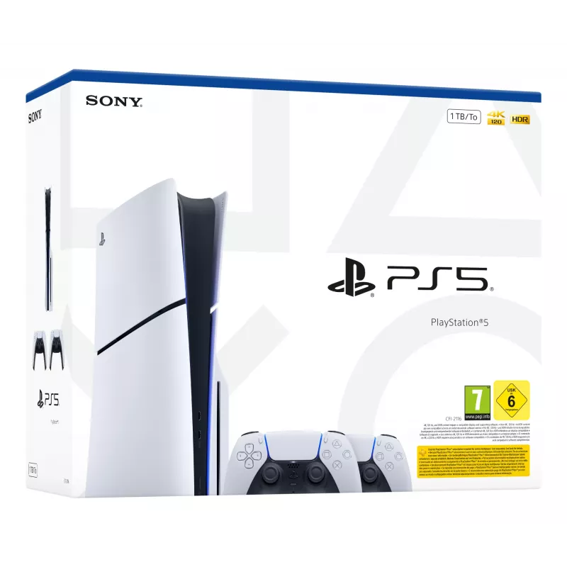 Sony 1000050116 Spielekonsole 1 TB Wi-Fi Schwarz, Weiß