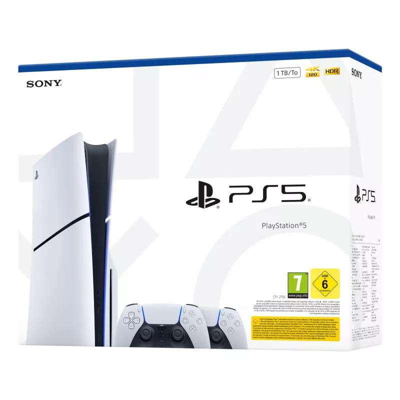 Sony 1000050116 Spielekonsole 1 TB Wi-Fi Schwarz, Weiß