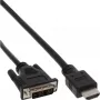 InLine HDMI-DVI Kabel HDMI Stecker / DVI Stecker 18+1 schwarz 2m