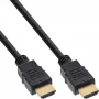 InLine HDMI-Kabel, HDMI High Speed mit Ethernet, Stecker / Stecker, schwarz, 1m