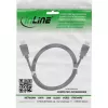 InLine HDMI-Kabel, HDMI High Speed mit Ethernet, Stecker / Stecker, schwarz, 1m