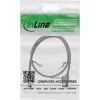 Patchkabel InLine Cat.8.1 U/FTP schlank, TPE halogenfrei, RJ-45–RJ-45, 0,25 m, grau
