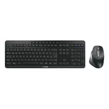 CHERRY Stream desktop ultimate Tastatur Maus inklusive Home/Office USB + RF Wireless + Bluetooth QWERTZ Deutsch Schwarz
