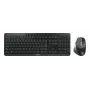 CHERRY Stream desktop ultimate Tastatur Maus inklusive Home/Office USB + RF Wireless + Bluetooth QWERTZ Deutsch Schwarz