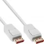 DisplayPort-Kabel InLine 17203W 3 m, DisplayPort auf DisplayPort, weiß, 7 mm Durchmesser