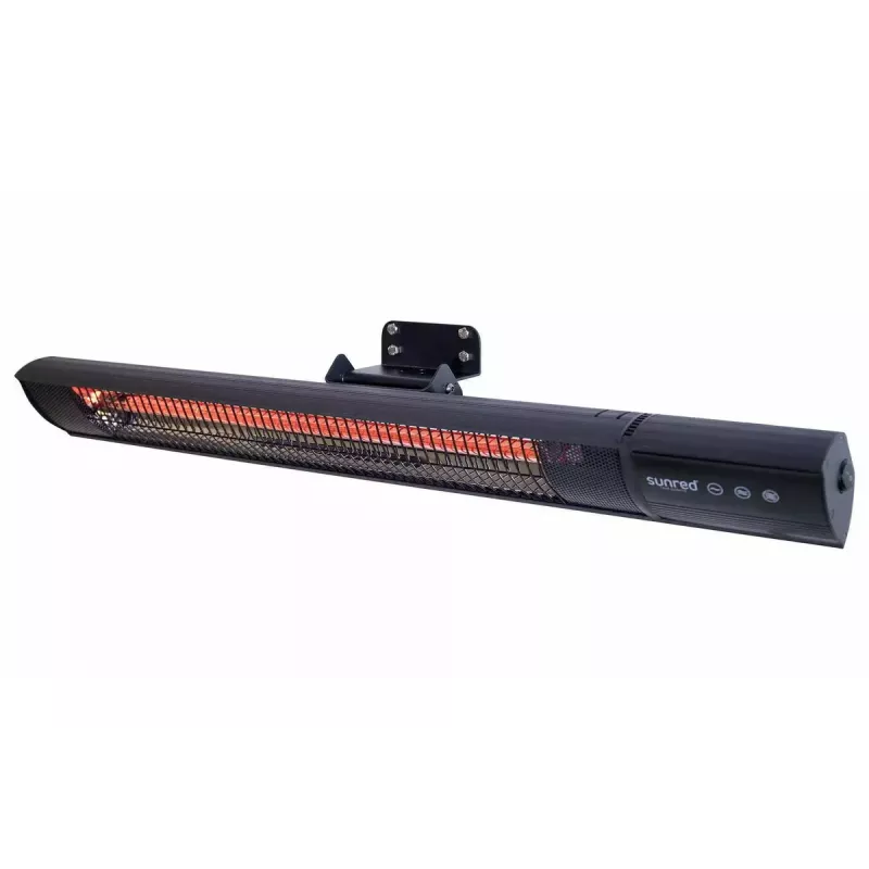 Infrarotheizung SUNRED RD-DARK-20, 2000 W, wandmontierbar, IP55, schwarz