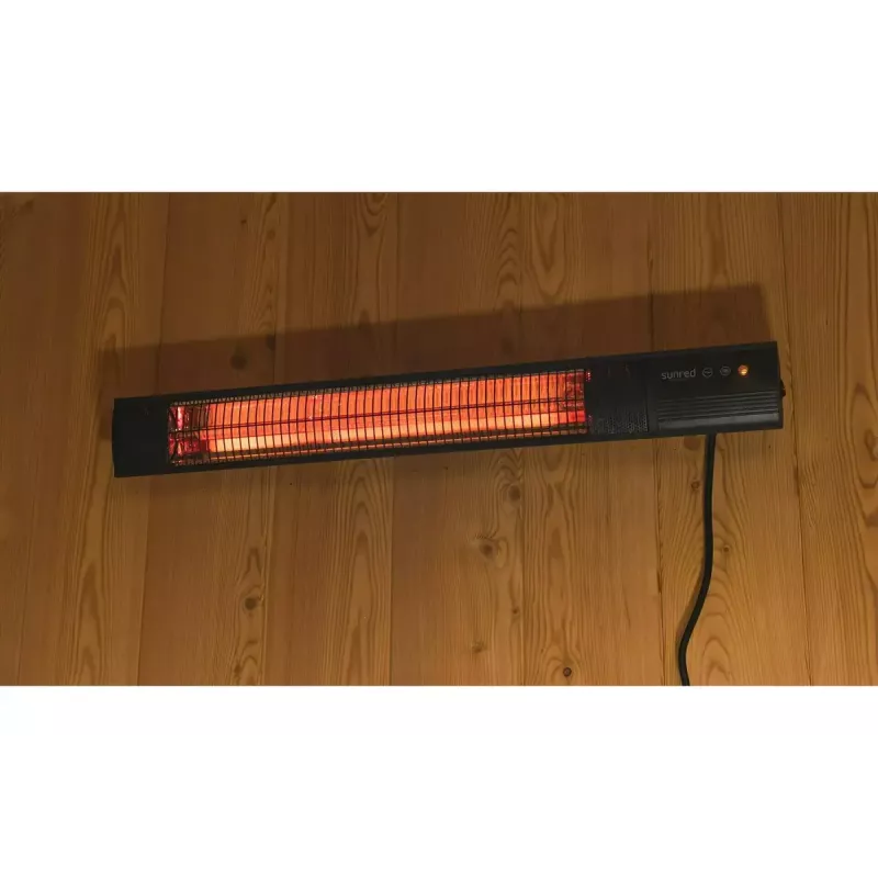 Infrarotheizung SUNRED RD-DARK-20, 2000 W, wandmontierbar, IP55, schwarz