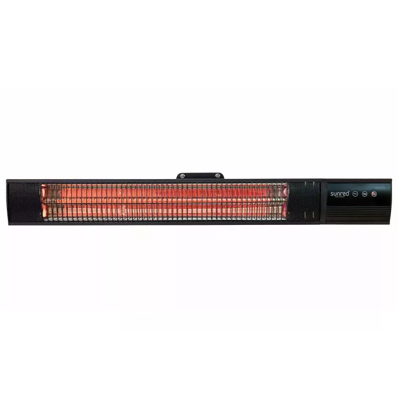 Infrarotheizung SUNRED RD-DARK-20, 2000 W, wandmontierbar, IP55, schwarz