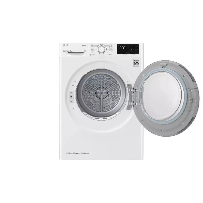 LG RH80V3AV6N Wärmepumpentrockner Freistehend Frontlader 8 kg Weiß
