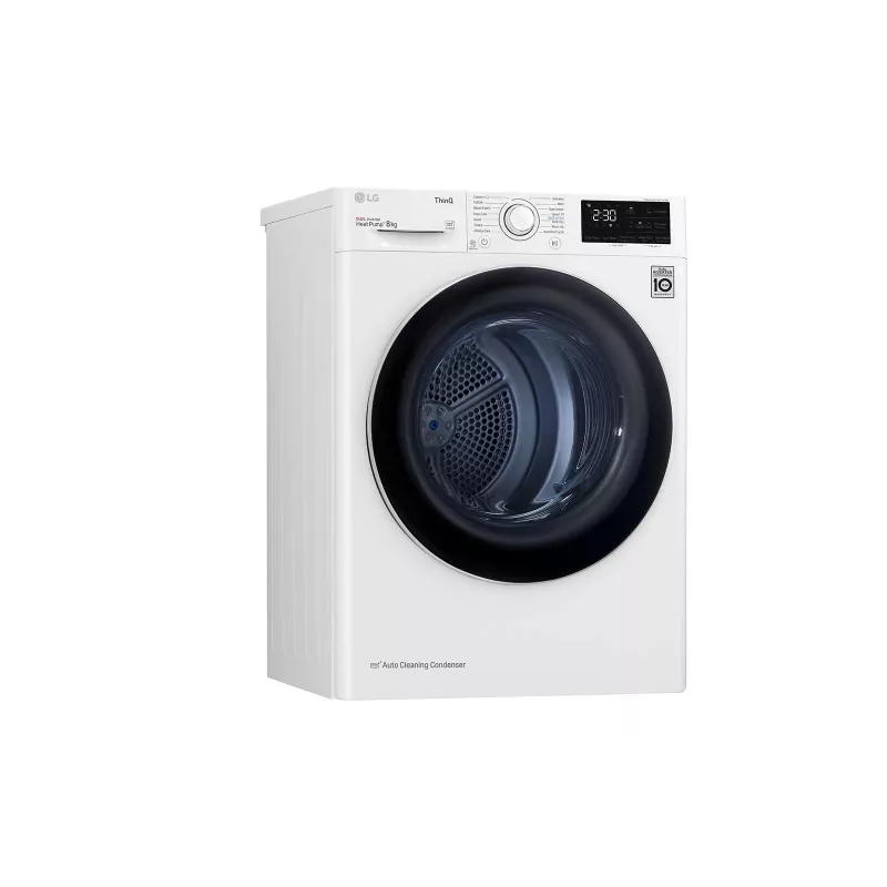 LG RH80V3AV6N Wärmepumpentrockner Freistehend Frontlader 8 kg Weiß