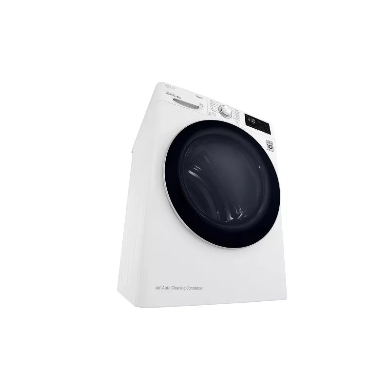 LG RH80V3AV6N Wärmepumpentrockner Freistehend Frontlader 8 kg Weiß