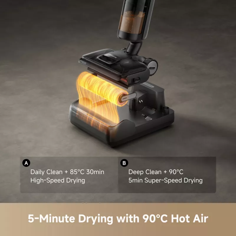 Dreame H12 Pro FlexReach, 2-in-1-Akkusauger, Beutellos, Schwarz, 0,78 l, 0,7 l, Rechteckig