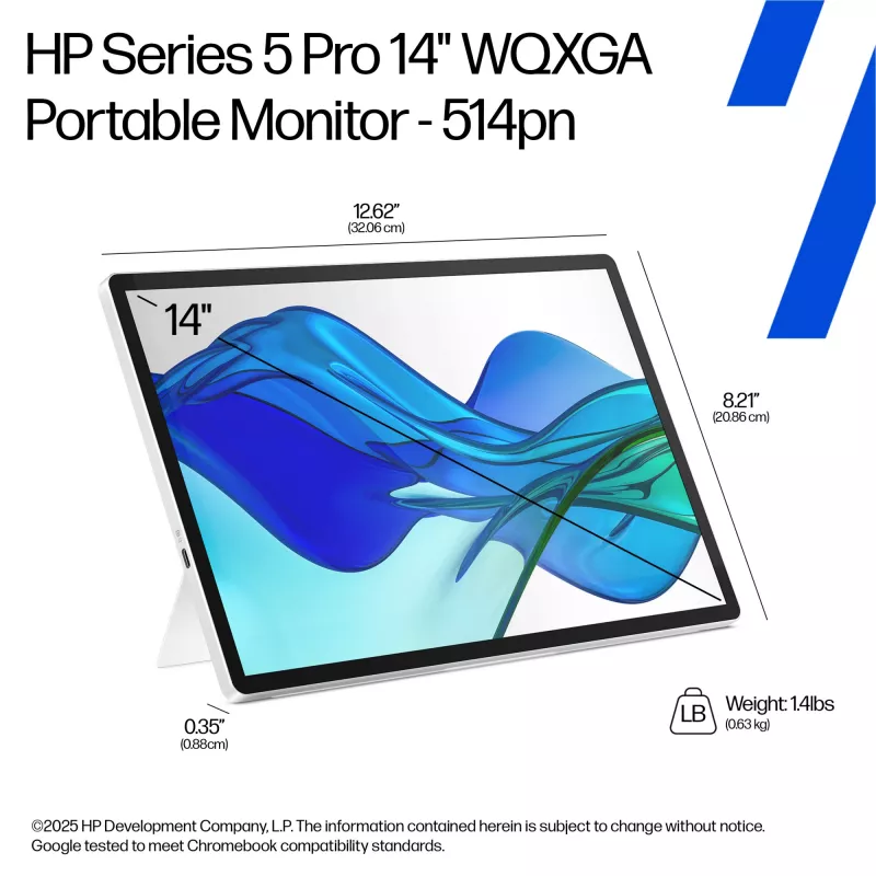 HP Series 5 Pro 14 Zoll WQXGA Portabler Monitor - 514pn