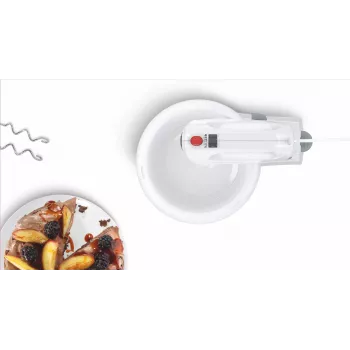 Bosch MFQ2600G Handmixer mit Ständer und Schüssel 375 W weiß