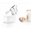 Bosch MFQ2600G Handmixer mit Ständer und Schüssel 375 W weiß