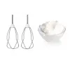 Bosch MFQ2600G Handmixer mit Ständer und Schüssel 375 W weiß