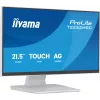 Monitor IIYAMA ProLite T2252MSC-W2AG 54,5 cm (21,4 Zoll) Full HD 1920x1080 LCD Touchscreen, 5 ms, USB 3.2 Hub, Lautsprecher, VESA, weiß
