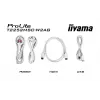 Monitor IIYAMA ProLite T2252MSC-W2AG 54,5 cm (21,4 Zoll) Full HD 1920x1080 LCD Touchscreen, 5 ms, USB 3.2 Hub, Lautsprecher, VESA, weiß